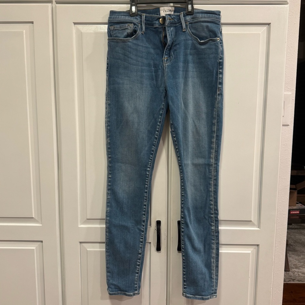 FRAME Le Skinny de Jeanne Rosemead Sand Jeans 29